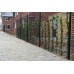 Metalen tuinpaal hoek 4x6x260 cm groen 103568